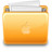 文件夹苹果与档案 Folder apple with file